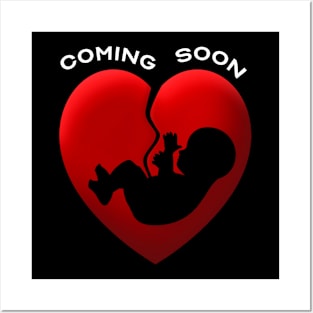 Coming Soon Baby Announcement Posters and Art